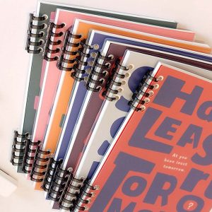 B5 size 10 holes transparent paper cover loose-leaf notebook