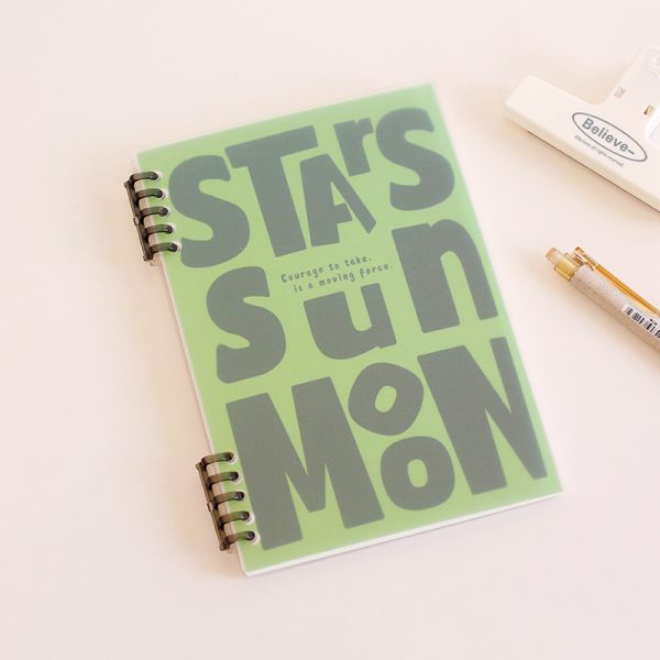 B5 size 10 holes transparent paper cover loose-leaf notebook - Image 5