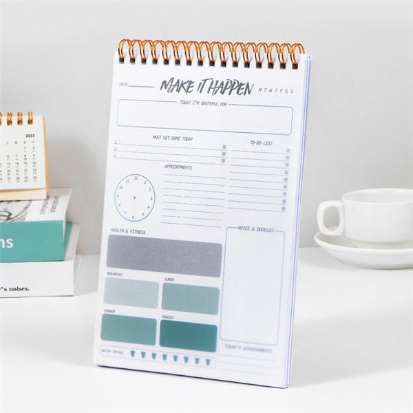 Daily planner A5 full English time management list - Image 6