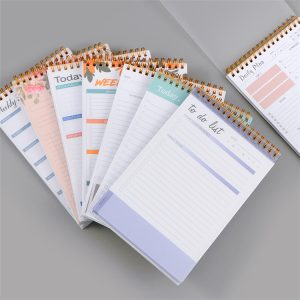 Daily planner A5 full English time management list
