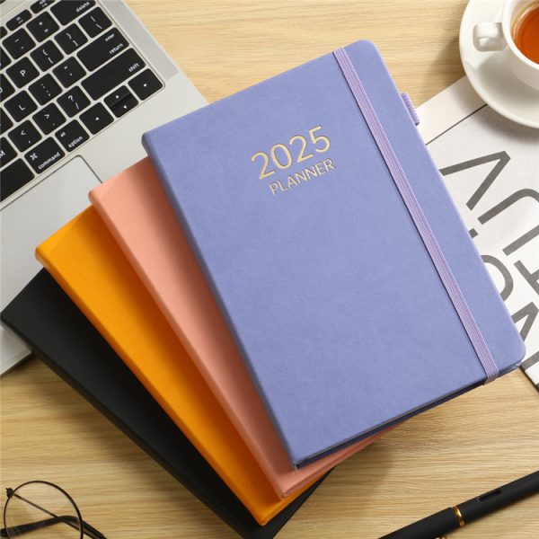 A5 2025 365 Days Calendar Agenda Elastic Band Cover