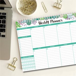 190*254mm daily planner time management planner
