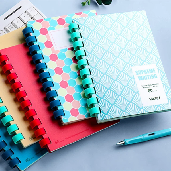 A6/A5/B5 soft color rubber spiral binding notebook - Image 2