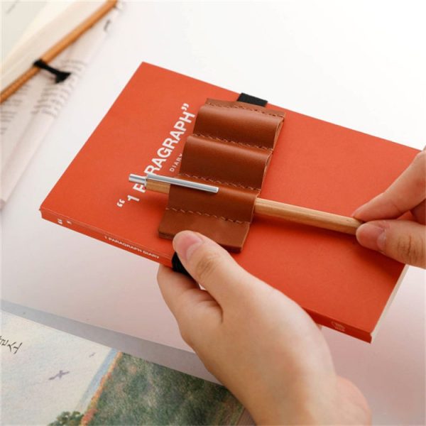 Leather notebook pen holders in different designs - Image 3