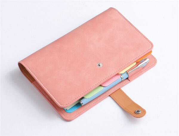 A6 leather handbook loose-leaf notebook portable notepad
