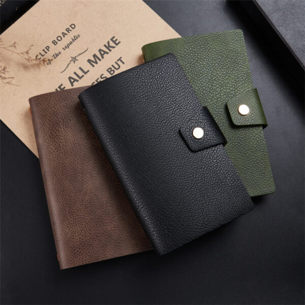 A6 loose-leaf retro business book PU soft cover Notebook