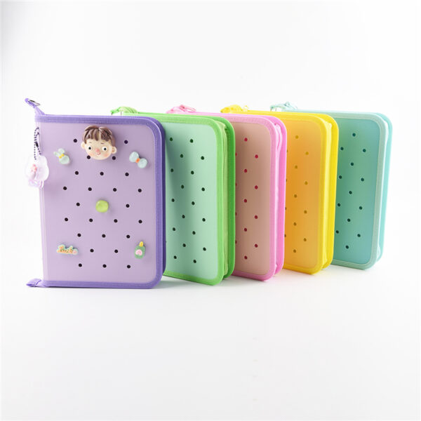 A5 foam board color loose-leaf zipper notebook