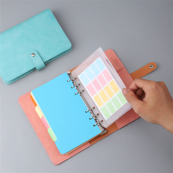 A6 leather handbook loose-leaf notebook portable notepad - Image 2
